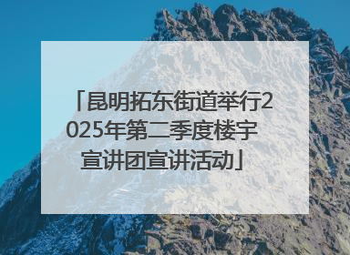 昆明拓东街道举行2025年第二季度楼宇宣讲团宣讲活动