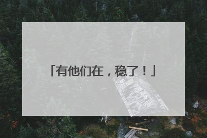 有他们在，稳了！