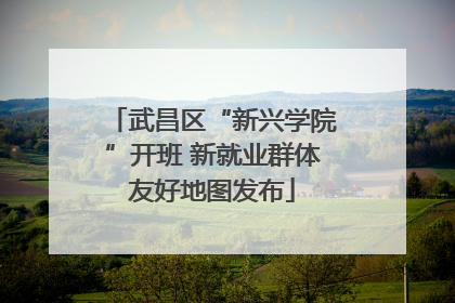 武昌区“新兴学院”开班 新就业群体友好地图发布