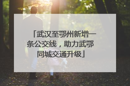 武汉至鄂州新增一条公交线，助力武鄂同城交通升级