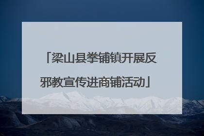 梁山县拳铺镇开展反邪教宣传进商铺活动