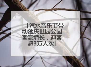 汽水音乐节带动延庆世园公园客流增长，迎客超3万人次