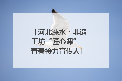河北涞水：非遗工坊“匠心课” 青春接力育传人