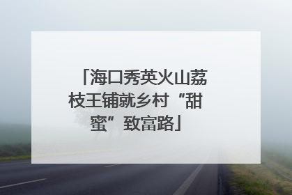 海口秀英火山荔枝王铺就乡村“甜蜜”致富路