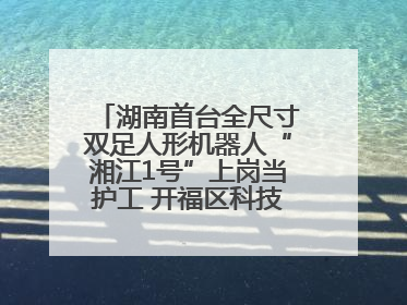 湖南首台全尺寸双足人形机器人“湘江1号”上岗当护工 开福区科技活动周十大科创项目签约