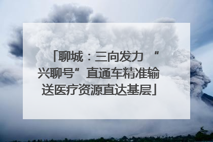 聊城：三向发力 “兴聊号”直通车精准输送医疗资源直达基层