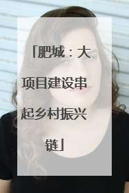 肥城：大项目建设串起乡村振兴链