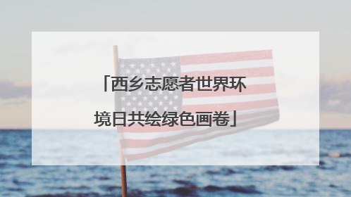 西乡志愿者世界环境日共绘绿色画卷