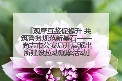 观摩互鉴促提升 共筑警务规范新基石——尚志市公安局开展派出所建设拉动观摩活动