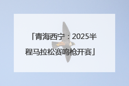 青海西宁：2025半程马拉松赛鸣枪开赛