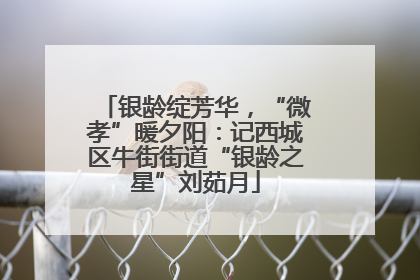 银龄绽芳华，“微孝”暖夕阳：记西城区牛街街道“银龄之星”刘茹月