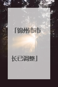 锦州市市长已调整