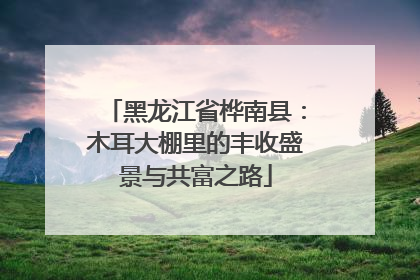 黑龙江省桦南县：木耳大棚里的丰收盛景与共富之路