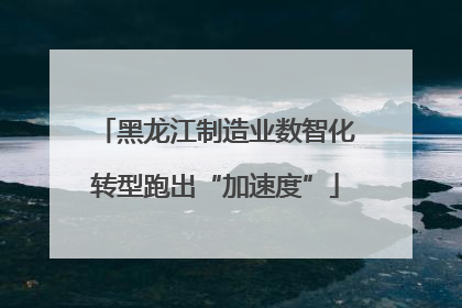 黑龙江制造业数智化转型跑出“加速度”