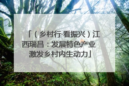 （乡村行·看振兴）江西瑞昌：发展特色产业 激发乡村内生动力