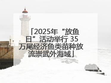 2025年“放鱼日”活动举行 35万尾经济鱼类苗种放流崇武外海域