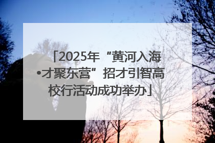 2025年“黄河入海•才聚东营”招才引智高校行活动成功举办