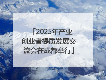 2025年产业创业者提质发展交流会在成都举行