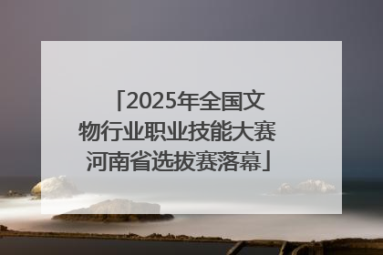2025年全国文物行业职业技能大赛河南省选拔赛落幕