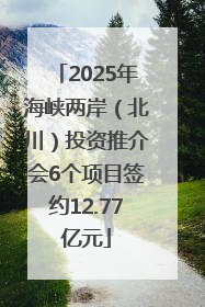 2025年海峡两岸（北川）投资推介会6个项目签约12.77亿元