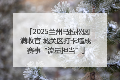 2025兰州马拉松圆满收官 城关区打卡墙成赛事“流量担当”