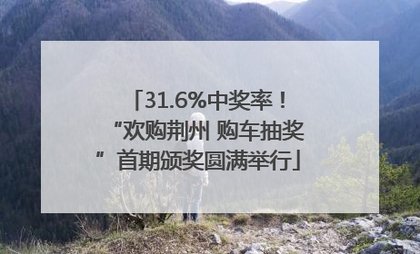 31.6%中奖率！“欢购荆州 购车抽奖”首期颁奖圆满举行